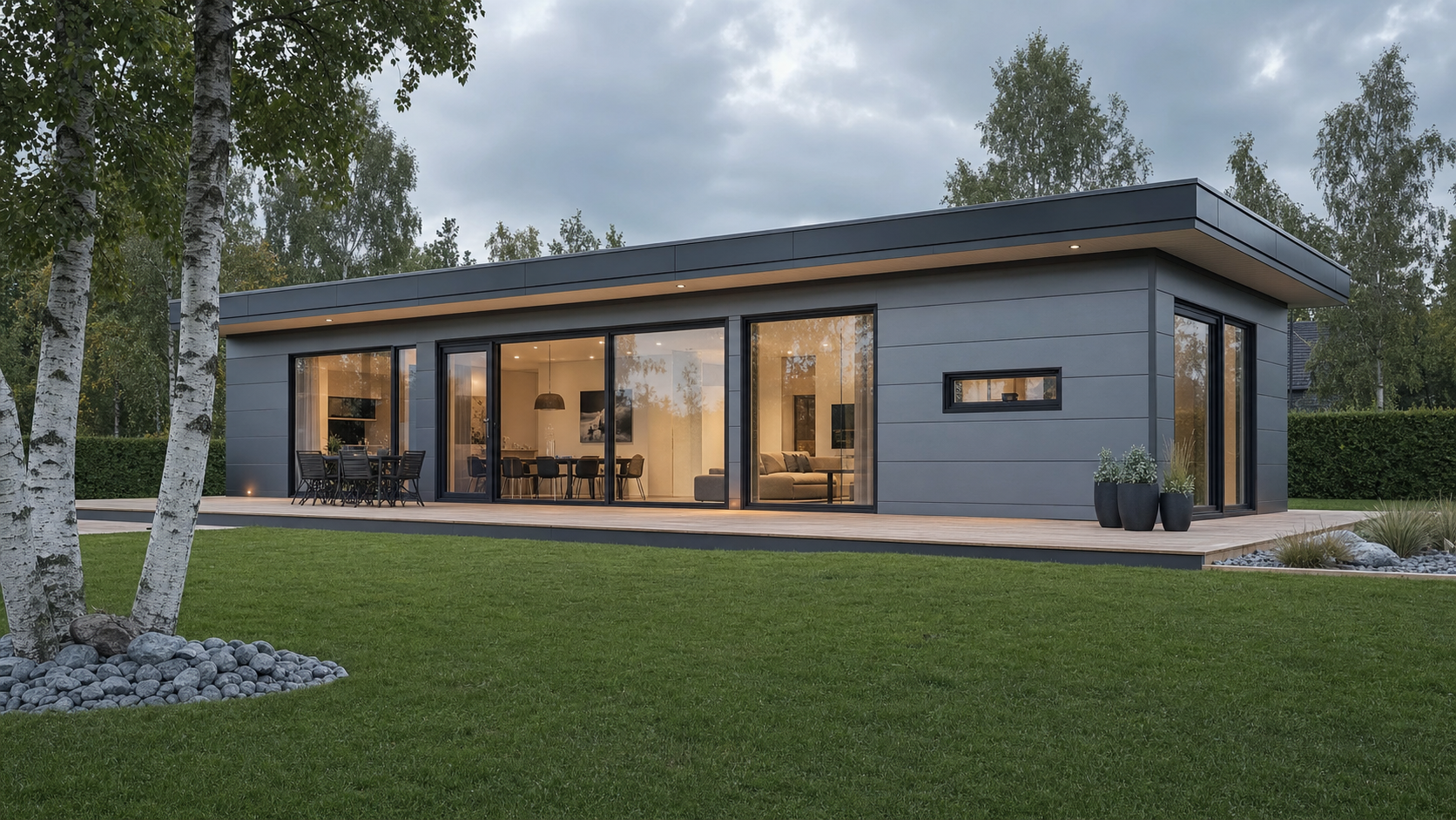 Dom Hexa Panel System — wizualizacja